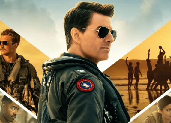 Top Gun Maverick com Tom Cruise piloto