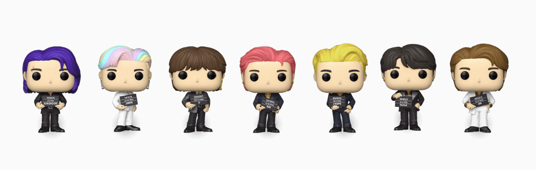 Bonecos colecionáveis do Bts