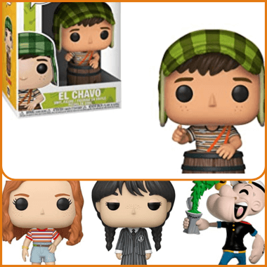 Funkos Pop Televisão Chaves strager things wandinha e popeye