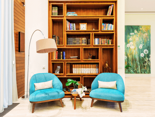 estante de livros para uma sala mais sofisticada