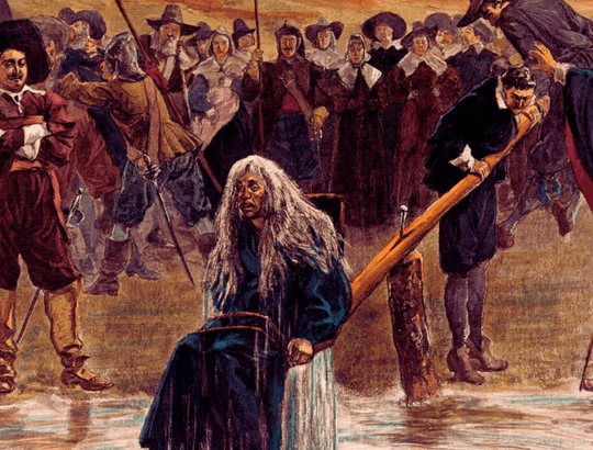 bruxa sendo caçada por conta das suas bruxarias