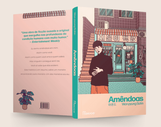 capa frente e verso do livro Amêndoas