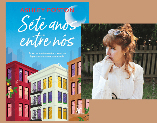 capa e autora do Livro Sete Anos Entre Nós de Ashley Poston